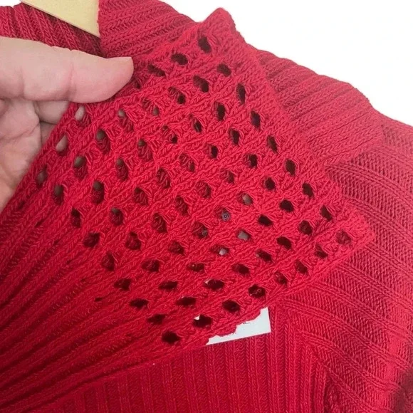 Style  One Ribbed Eyelet Sweater - Picture 5 of 9